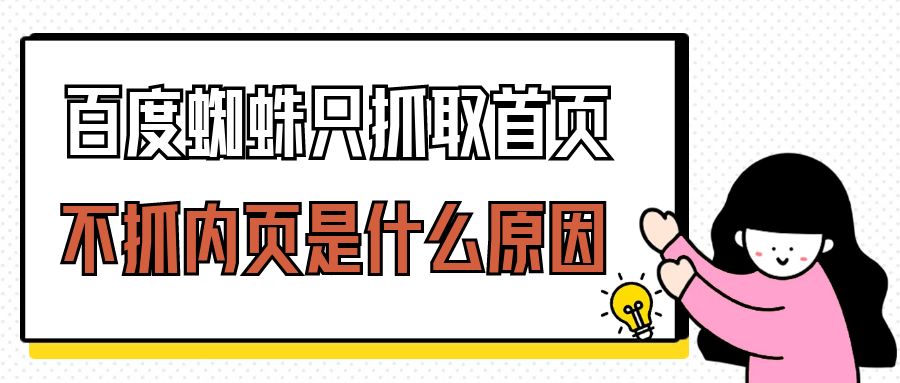 百度蜘蛛只抓取网站首页 不抓内页是什么原因？